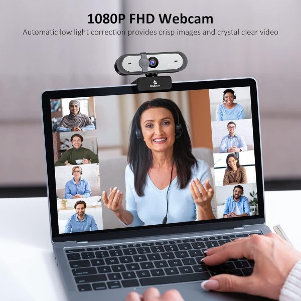NexiGo N660P 1080P 60FPS Webcam with Software Control, Dual Microphone & Cover, Autofocus, HD USB Computer Web Camera, for OBS/Gaming/Zoom/Skype/FaceTime/Teams/Twitch - Image 2