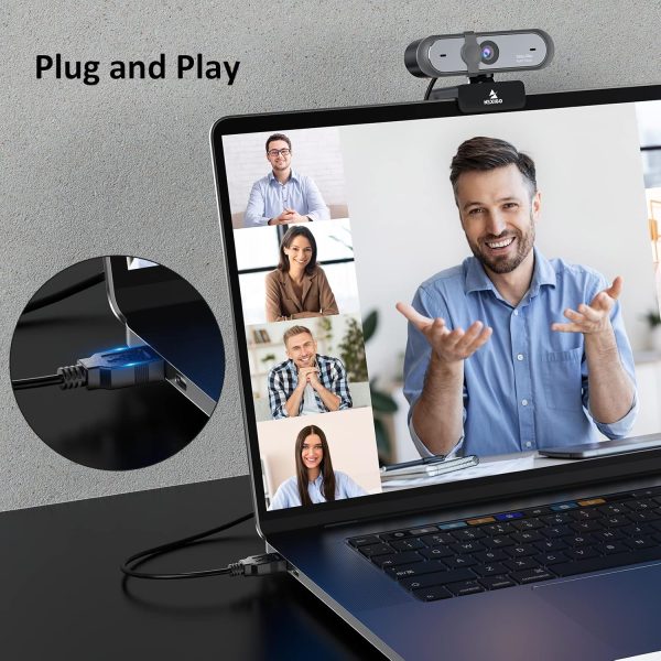 NexiGo N660P 1080P 60FPS Webcam with Software Control, Dual Microphone & Cover, Autofocus, HD USB Computer Web Camera, for OBS/Gaming/Zoom/Skype/FaceTime/Teams/Twitch - Image 7